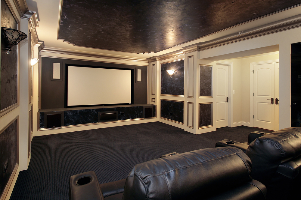 Luxury home theater room